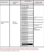 Meule de rectification interne, meule en corindon à trou traversant, meule en céramique, tête de rectification, petite meule, PA