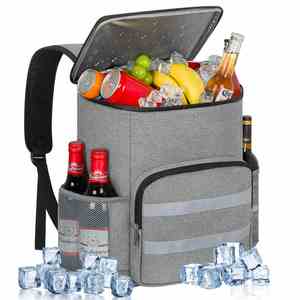 Sac isotherme souple grand format avec compartiment à fermeture éclair pour dégagement facile, idéal pour le campus, les repas en extérieur, pour les filles, avec panneau solaire pour aliments chauds ou froids - Product Image 1