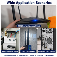 Antena de Router Inalámbrico para Exteriores de Doble Banda, Largo Alcance de 50 Millas, Receptor Omnidireccional de 10dbi, Antena de Comunicación de 2.4g y 5.8g