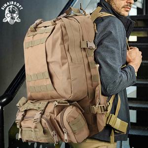 Sac à dos tactique d'extérieur 55L, imperméable, en nylon, système Molle, pour le sport, les voyages, la randonnée, le camping et la marche - Product Image 4