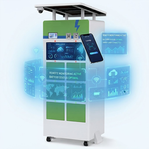 Gabinete Inteligente para Intercambio de Baterías de Motocicletas Eléctricas con Techo Solar ZF6008 ZF6012, Kiosco de Carga Compartida a Prueba de Agua - Product Image 1