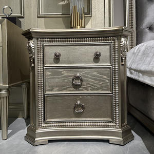 Кровать MEDICI 2026: Европейская роскошная двуспальная кровать с высокой спинкой, ручной резьбой по массиву дерева, мягкими подушками, экономия пространства, цвет «чайное золото» - Product Image 6