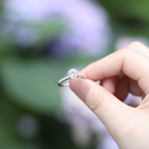 OAHLAN 卸売 1.25カラット 925スターリングシルバー エンゲージリング レディース ソリティア キュービックジルコニア ウェディング 記念日 パーティー ローズゴールド - Product Image 5