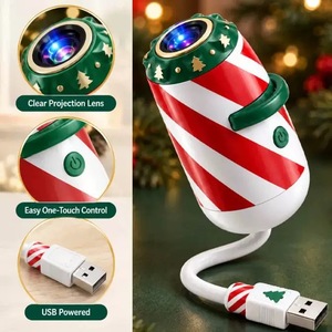 Christmas Tree Projection <b>Light</b> USB Powered <b>Projector</b> Lamp PVCChristmas Decoration Holiday <b>Night</b> <b>Light</b> for Home Party - Product Image 3