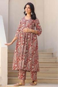 Ensemble Kurti et pantalon deux pièces pour femmes, écologique, respirant, confortable, tenue assortie élégante, vêtements décontractés pour toutes les saisons - Product Image 5