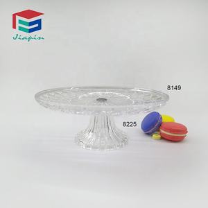 <span class=keywords><strong>Plateau</strong></span> à gâteau en plastique transparent de 11.8 pouces en cristal <span class=keywords><strong>Plateau</strong></span> d'affichage incassable pour PC <span class=keywords><strong>Plateau</strong></span> à fruits avec support pour la vente en gros - Product Image 2