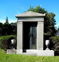 Pierre tombale de luxe en marbre et granit de conception européenne pour crypte et mausolée de cimetière