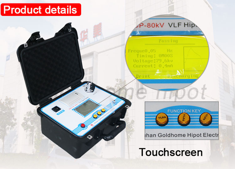 HMCOP-80kv Cao Áp Máy Phát Điện Cáp Thiết Bị Kiểm Tra VLF AC Hipot Tester