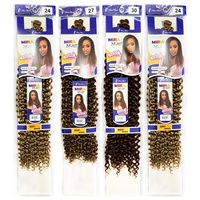 Cheveux bouclés en vrac effet vague d'eau PREMIUM 22'' pour crochet, cheveux à tresser pré-bouclés 22 pouces style bohème en stock, livraison rapide