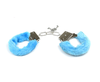 Menottes en peluche métalliques sexy, menottes de poignet et de cheville en peluche, attaches en cuir, alternative métallique, jouet sexuel SM pour couples
