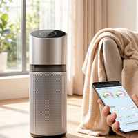 Purificateur d'air domestique équipé d'un filtre HEPA avec affichage de la qualité de l'air