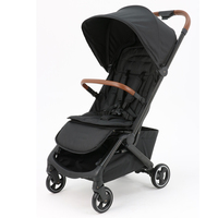 Poussette de voyage ultra compacte et légère en alliage d'aluminium, pliable en 3 sections, pliage à une main, certifiée EN1888-2, capacité de charge de 22 kg, Abon