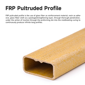 Gute Isolierung FRP Rechteckiges Rohr profil Glasfaser Rechteck rohr Pul trudi erte Stange FRP Rechteck Pfette - Product Image 3