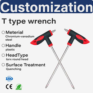 <span class=keywords><strong>Clé</strong></span> <span class=keywords><strong>Torx</strong></span> à poignée en T de qualité supérieure en acier au chrome-vanadium, <span class=keywords><strong>clé</strong></span> <span class=keywords><strong>Allen</strong></span> étoilée pour réparation industrielle intensives - Product Image 1