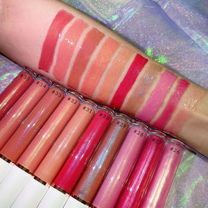 Maquillage vegan à haute pigmentation, logo personnalisé, brillant à lèvres, marron, nude, nouvel arrivage - Product Image 6