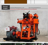 Mini appareil de forage rotatif de profondeur maximale de 200m forage de puits d'eau avec composants d'engrenage de moteur