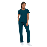 Nouvelle Arrivée Ensembles de Blouses Chirurgicales Médicales Modernes en Gros OEM Polyester Spandex Extensible dans les 4 Sens pour Médecins, Infirmières et Salons de Beauté