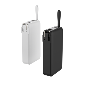 Factory Direct High Capacity 20000mAh <b>Fast</b> <b>Charging</b> 22.5W AC <b>Plug</b> Power Bank With Built-in Cable - Product Image 6