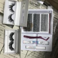 Volume complet pré-coupé Segment Wispy Individual Cluster Lashes Segmented DIY Lash Extensions Kit Cluster Lashes