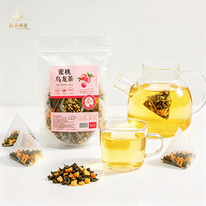 Natural Dried <strong>Peach</strong> Blended Oolong <strong>Tea</strong>, Pyramid Nylon <strong>Tea</strong> Sachet, Cold Brew Flavored <strong>Tea</strong> Bulk Supply .5g*100 Sachets 350g/Bag - Product Image 2