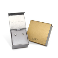 Boîte d'emballage de bijoux pas chère pour la Saint-Valentin 2025, boîte d'emballage de cadeau pour collier et bague avec logo personnalisé