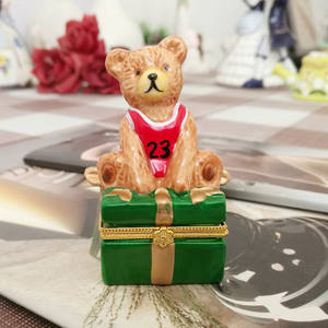 ส่งออกเครื่องประดับเซรามิกยุโรปและอเมริกา กล่องเครื่องประดับเซรามิก งานศิลปะเซรามิกเพ้นท์มือ ของตกแต่งบ้านเซรามิก กล่องเครื่องประดับเซรามิกสุดหรู - Product Image 4