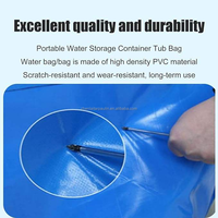 Réservoir d'eau gonflable pliable en TPU et PVC, résistant aux UV, 100 m³, certifié CE, économique et durable, pour eaux usées