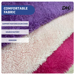 Single Sided Plain Flannel 220G Polyester Knitted <strong>Fleece</strong> <strong>Fabric</strong> for Home Wear Pajamas Blankets - Product Image 1