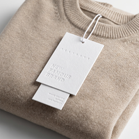 Étiquettes suspendues et étiquettes en papier personnalisées avec logo imprimé, de luxe, avec cordon, de haute qualité, pour vêtements, prix d'usine