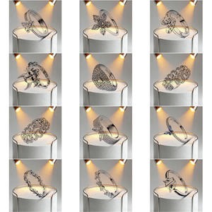 Anillo de Plata de Ley 925 con Corazón y Flor, Tallas 6, 7, 8, 9, en Rojo, Azul, Rosa y Verde, Anillos para Mujer, Joyería Fina, Regalos para Mamá - Product Image 4