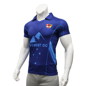 Venta caliente impresión sublimada llano barato Polo al por mayor Cricket Jersey diseño personalizado Cricket Shirt - Product Image 2