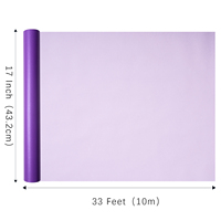 Papier d'emballage violet uni imprimé mat simple face pour la Saint-Valentin et les mariages