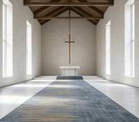 Moquette commerciale tuftée mur à mur de 4 m, en nylon avec envers en tissu, antidérapante, OEM ODM, personnalisée pour salles de banquet et couloirs