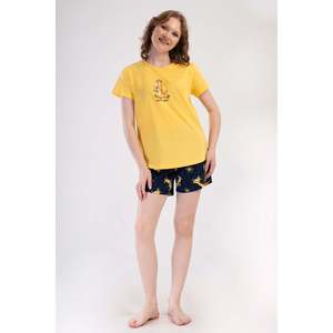 Ensemble haut et bas pour femme - Col rond, manches courtes, coupe ovale - SARI - SARI - Product Image 1