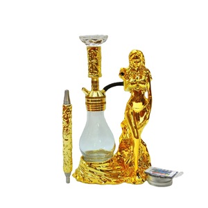 2023新设计奢华高品质水烟水烟带发光二极管女神水烟 - Product Image 5