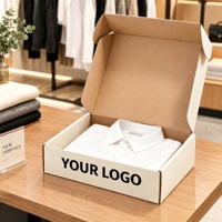 Boîtes pliantes écologiques imprimées en quatre couleurs avec logo personnalisé disponibles, recyclables, pour l'e-commerce, les vêtements, les cosmétiques