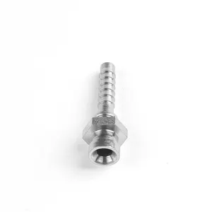 26711D Carbon steel hose Barb fitting, internal thread JIC 74 degrees internal conical double hexagon