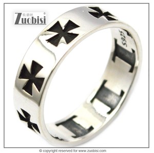 Anello da dito in <span class=keywords><strong>argento</strong></span> Sterling <span class=keywords><strong>925</strong></span> con croce in ferro annerita nuovo Design gioielli incisi per anniversario regalo di nozze - Product Image 2