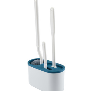 Toilet Brush Set Wall Mounted Plastic <b>Silicone</b> Bristles Bathroom Cleaning <b>Tool</b> For Toilet - Product Image 5