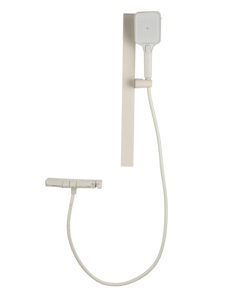 Miscelatore Doccia a Pannello in Acciaio Inossidabile Bianco Lattiginoso con Pulsanti, Monocomando, Montaggio a Parete, Soffione a Pioggia per Ristrutturazione <span class=keywords><strong>Casa</strong></span> - Product Image 1