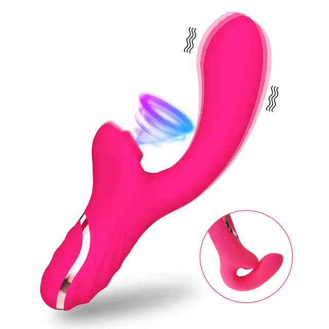 Groothandel 3 In 1 Vinger Clitoris Stimulator G Spot Flap Patting Dildo Vibrator Seksspeeltjes Volwassen Vrouw