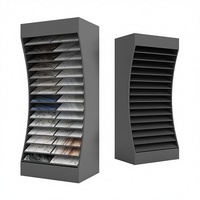 Présentoir vertical personnalisable et moderne pour carreaux de céramique, métal, quartz, granit et pierre – Idéal pour salle d'exposition