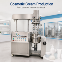 Homogénéisateur, machine de mélange, équipement de mélange, mélangeur de crème, machine de mélange industrielle, machine de fabrication de cosmétiques sous vide, mélangeur de crème