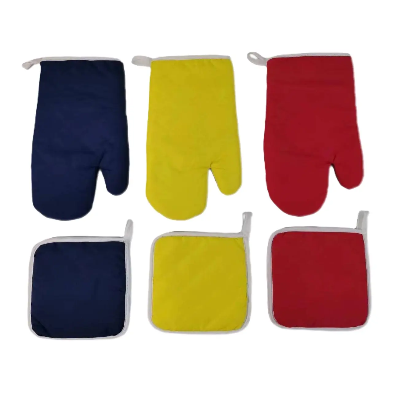 Customizable Sublimation Oven Mitts Microwave Gloves Pot Holder Heat Resistant Cotton Fabric for Kitchen Cooking and Baking