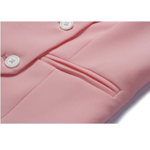 Completo Tre Pezzi Slim Monopetto con Pantaloni e Gilet Abbigliamento da Ufficio per Donna Blazer da Donna - Product Image 6