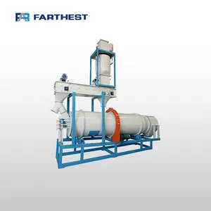 China Farthest 380V Automatic Rolling Oil Coating Machine For Fish Feed Processing Mill