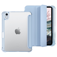 Étui porte-crayon droit souple TPU bord transparent arrière étui magnétique pour iPad 10e génération 10.9