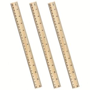 Promoción: Juego de Reglas Rectas de Madera de 12 Pulgadas (30 cm) para Estudiantes y Uso en Oficina, para la Escuela - Product Image 1