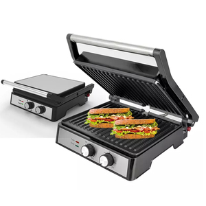 Grille-pain électrique sans fumée <span class=keywords><strong>XXL</strong></span> grand gril numérique sans fumée Presse à sandwich Presse à <span class=keywords><strong>panini</strong></span> portable pour intérieur et commerce - Product Image 3