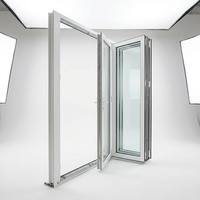 Portes pliantes équilibrées à double vitrage en verre trempé, isolation thermique, maintien du confort intérieur au chaud en hiver et au frais en été, réduction des factures d'énergie